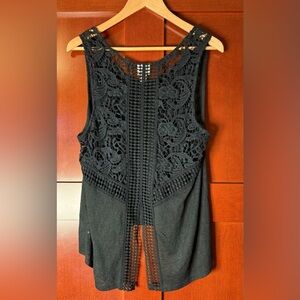 💚Mossimo Supply Co. Black Lace Tank Top  XXL